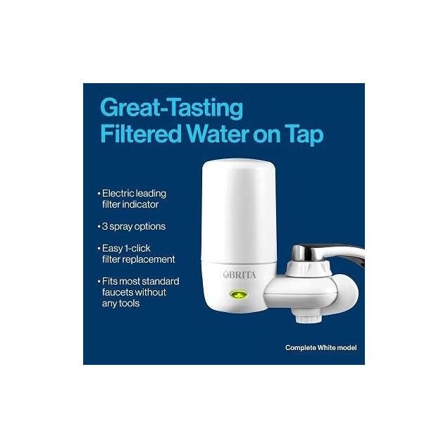 Brita Chrome Faucet Mount Water Filter (2-Pack) - photo 2 Brita Chrome Faucet Mount Water Filter (2-Pack) - photo 2