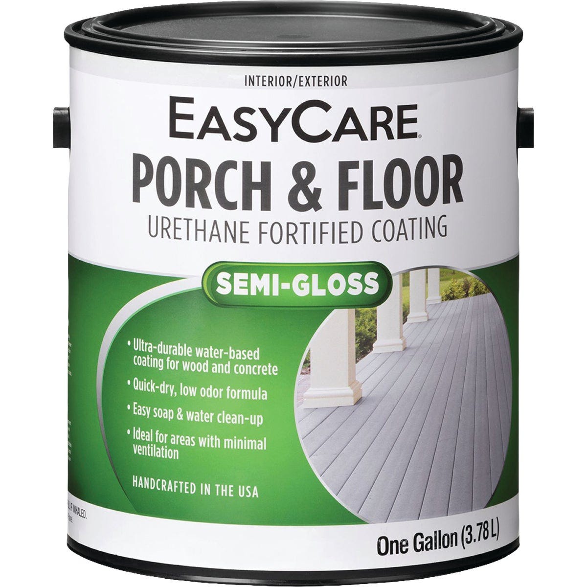 EasyCare Interior/Exterior Urethane Fortified Semi-Gloss Porch & Floor Coating, White, 1 Gal. - photo 2 EasyCare Interior/Exterior Urethane Fortified Semi-Gloss Porch & Floor Coating, White, 1 Gal. - photo 2