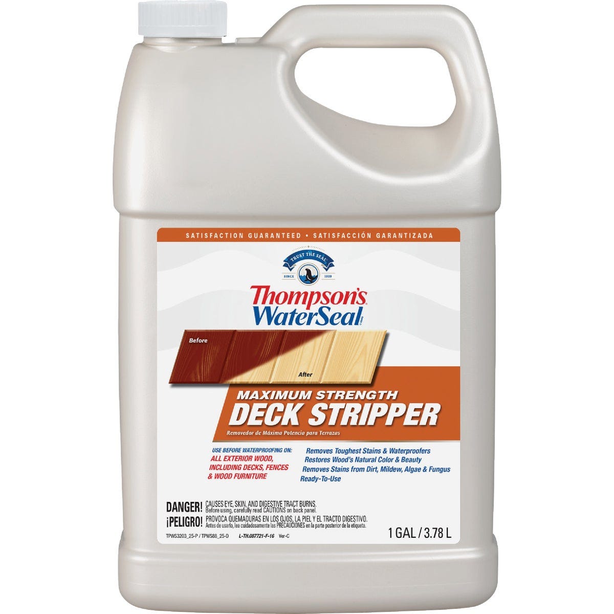 Thompsons WaterSeal 1 Gal. Maximum Strength Deck Stripper Thompsons WaterSeal 1 Gal. Maximum Strength Deck Stripper