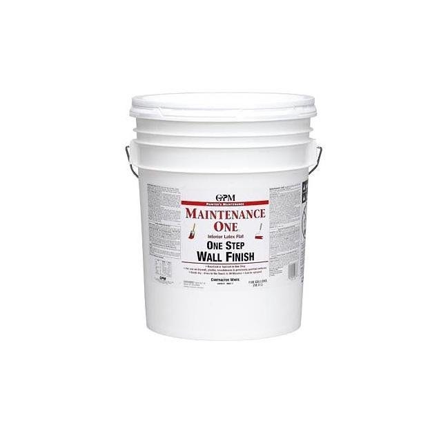 Maintenance One Interior Latex Paint, Contractor White, 5 Gal.