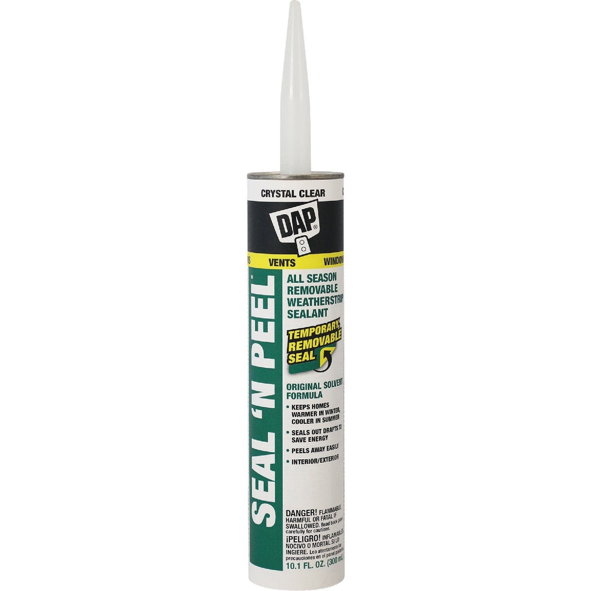 DAP SEAL 'N PEEL 10.1 Oz. Removable Weather Stripping Sealant DAP SEAL 'N PEEL 10.1 Oz. Removable Weather Stripping Sealant