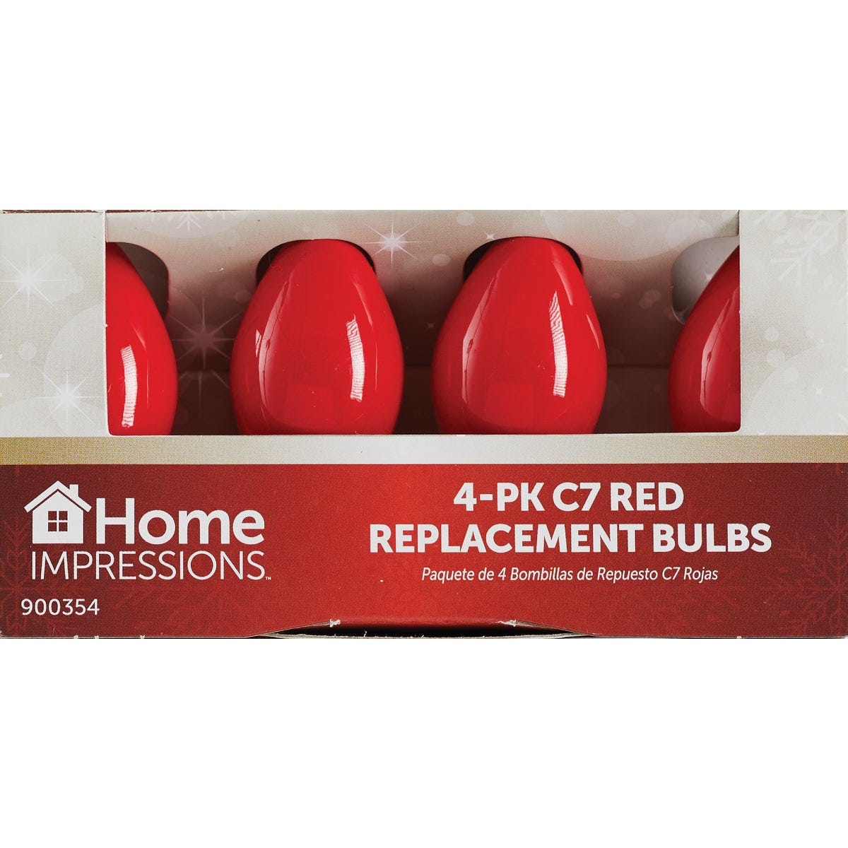 Home Impressions C7 Red Ceramic 125V Replacement Light Bulb (4-Pack) - photo 2