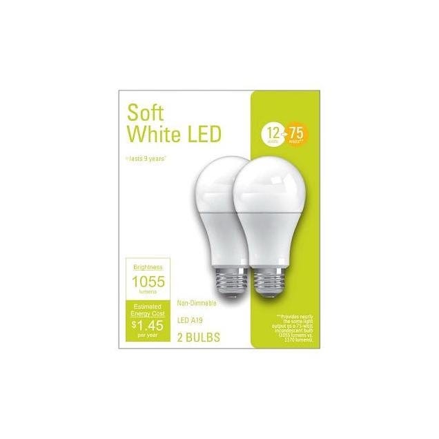 GE 12W Soft White A21 Medium Base 1055 Lumens LED Light Bulb (2-Pack) GE 12W Soft White A21 Medium Base 1055 Lumens LED Light Bulb (2-Pack)