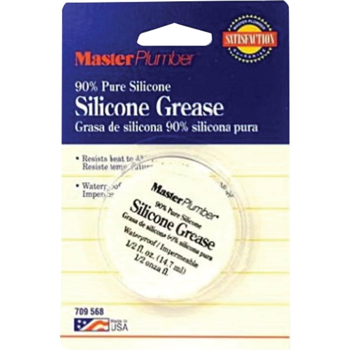 Master Plumber 1/2 Oz. Faucet Silicone Lubricant Grease Master Plumber 1/2 Oz. Faucet Silicone Lubricant Grease