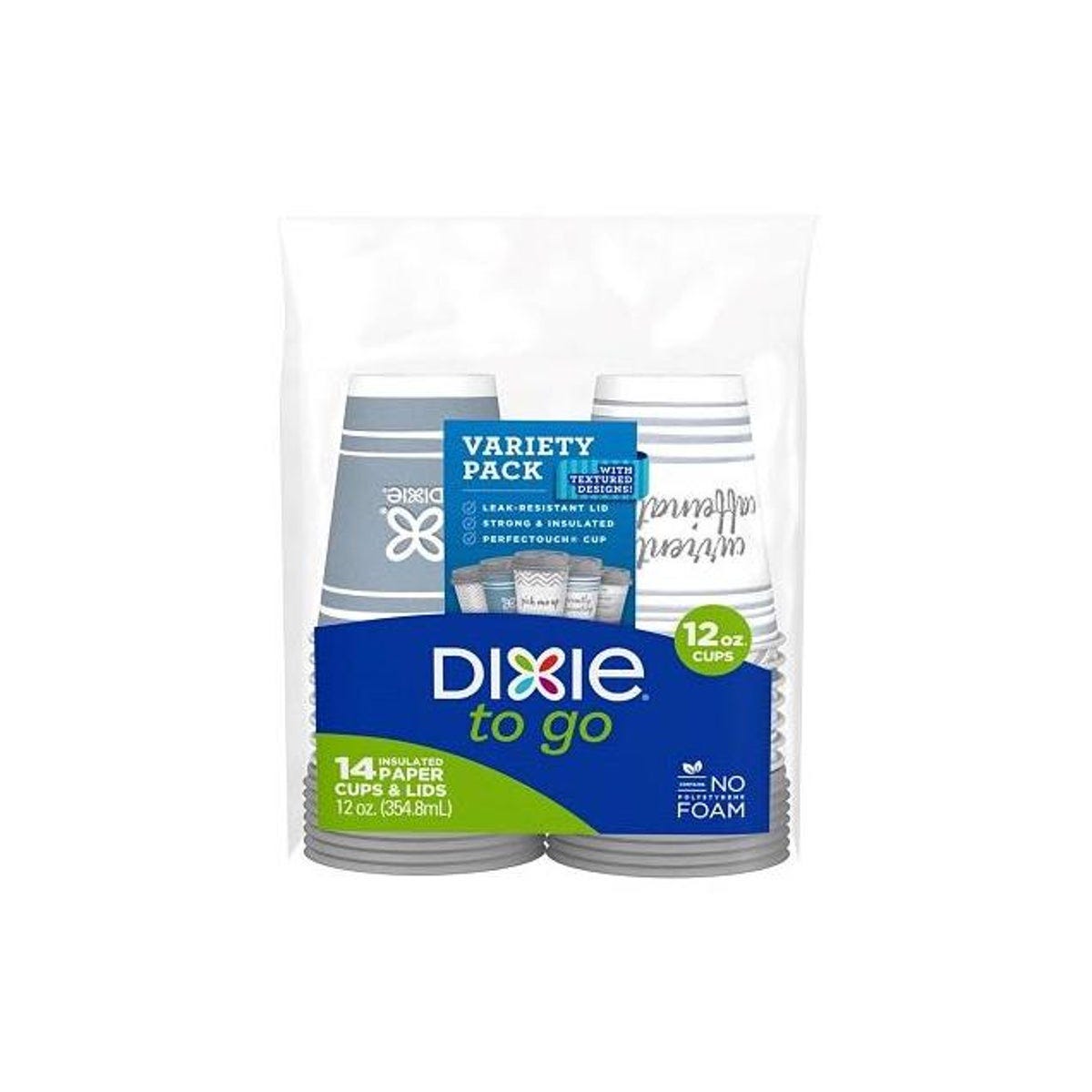 Dixie 12 Oz. Coffee Cups with Lids (14-Ct.) Dixie 12 Oz. Coffee Cups with Lids (14-Ct.)