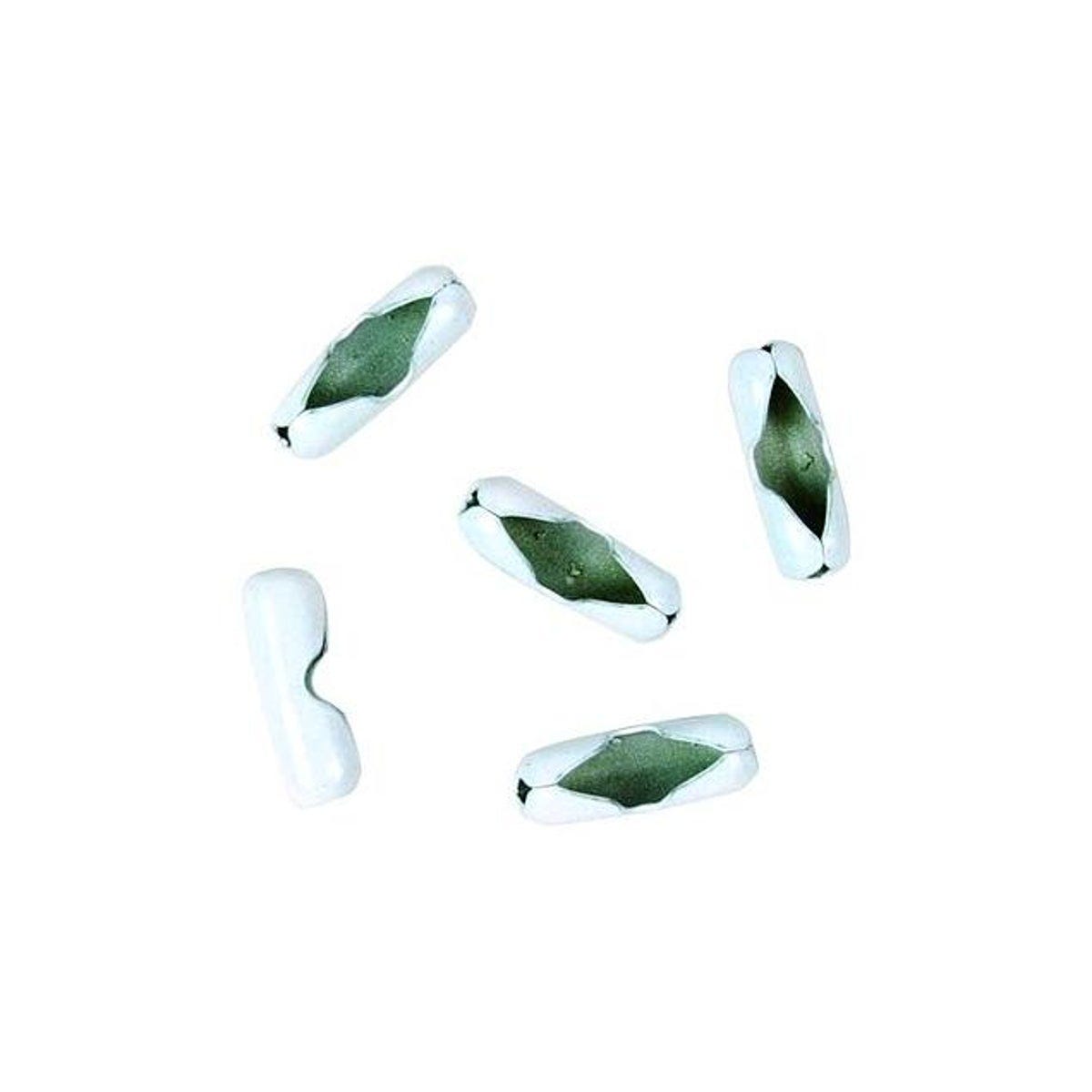 Jandorf #6 White Coated Brass Lamp Chain Connector (5-Pack)