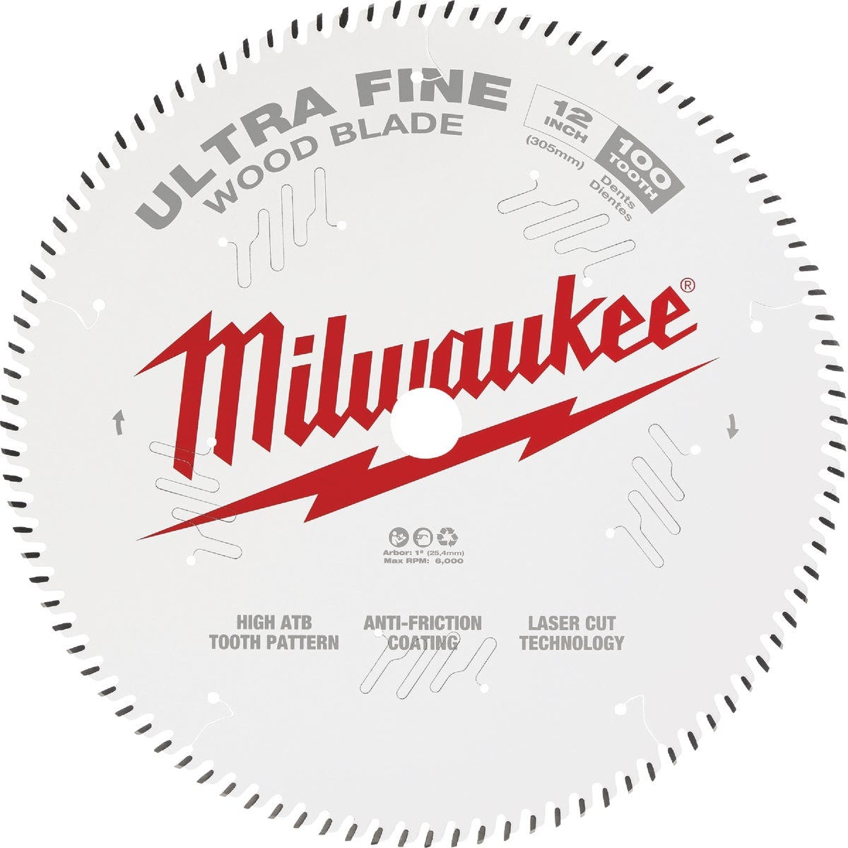 Milwaukee 12 In. 100-Tooth Ultra Fine Finish Circular Saw Blade - photo 6