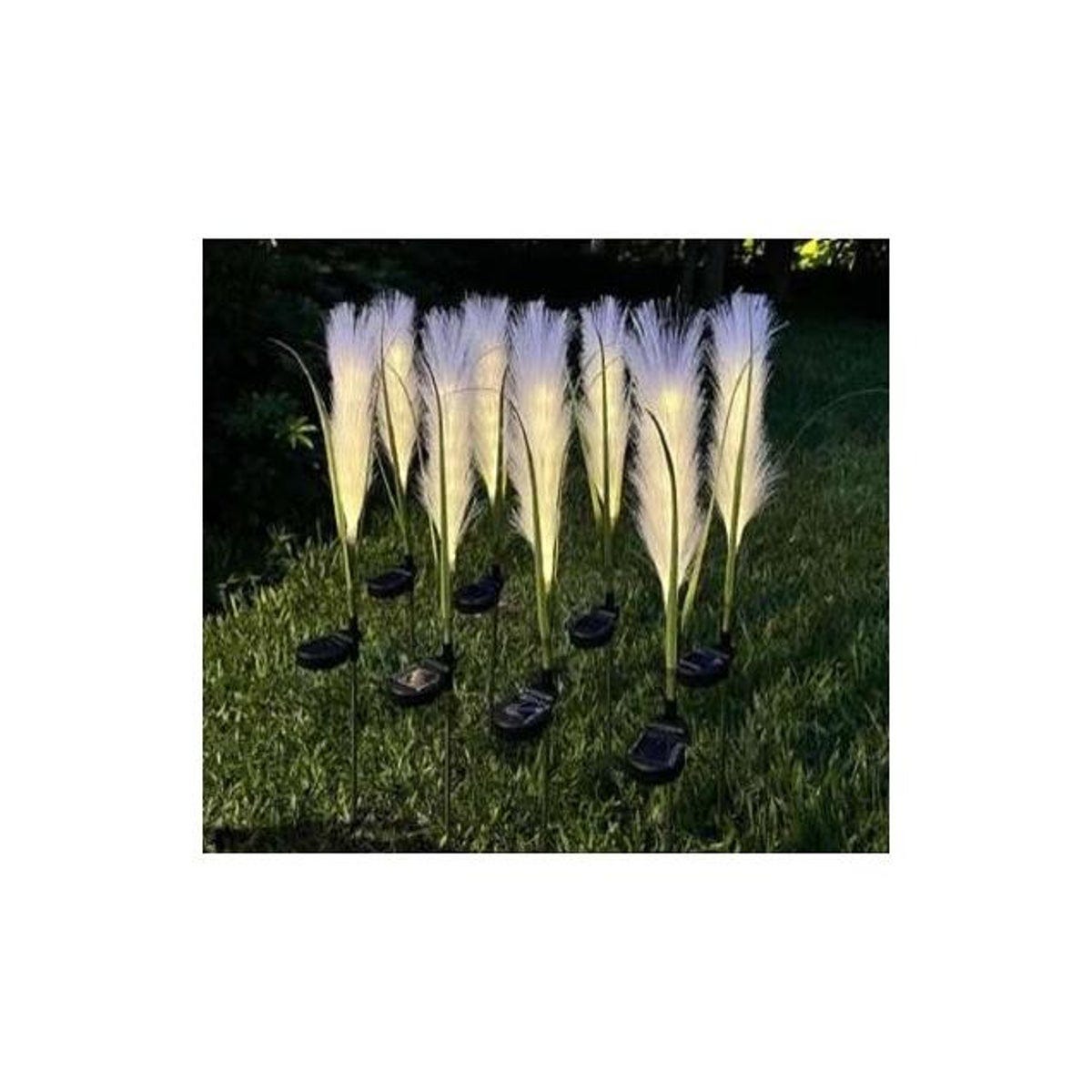 Moonrays 12 In. Solar LED Bulrush Stick Light
