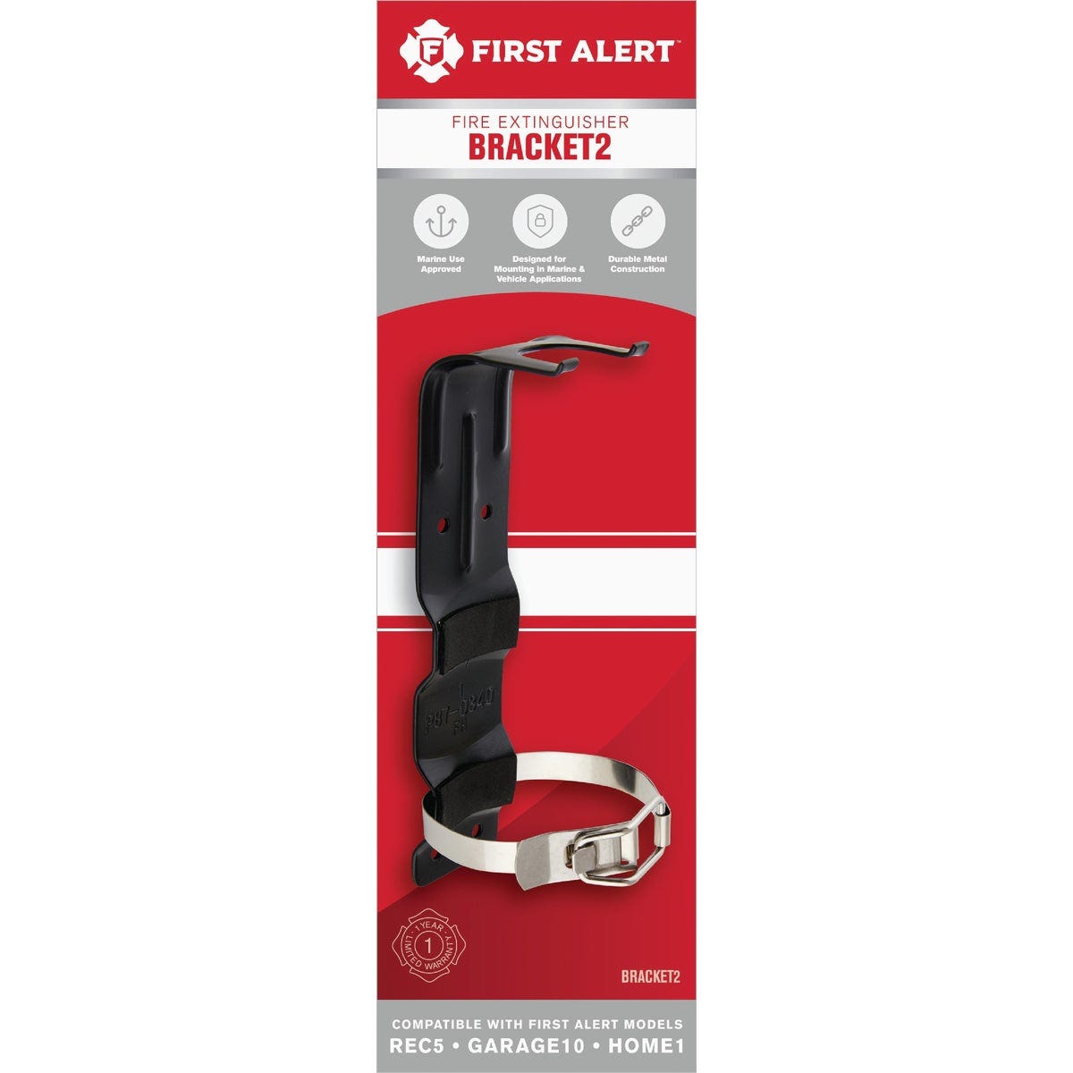 First Alert 2 In. Fire Extinguisher Bracket First Alert 2 In. Fire Extinguisher Bracket
