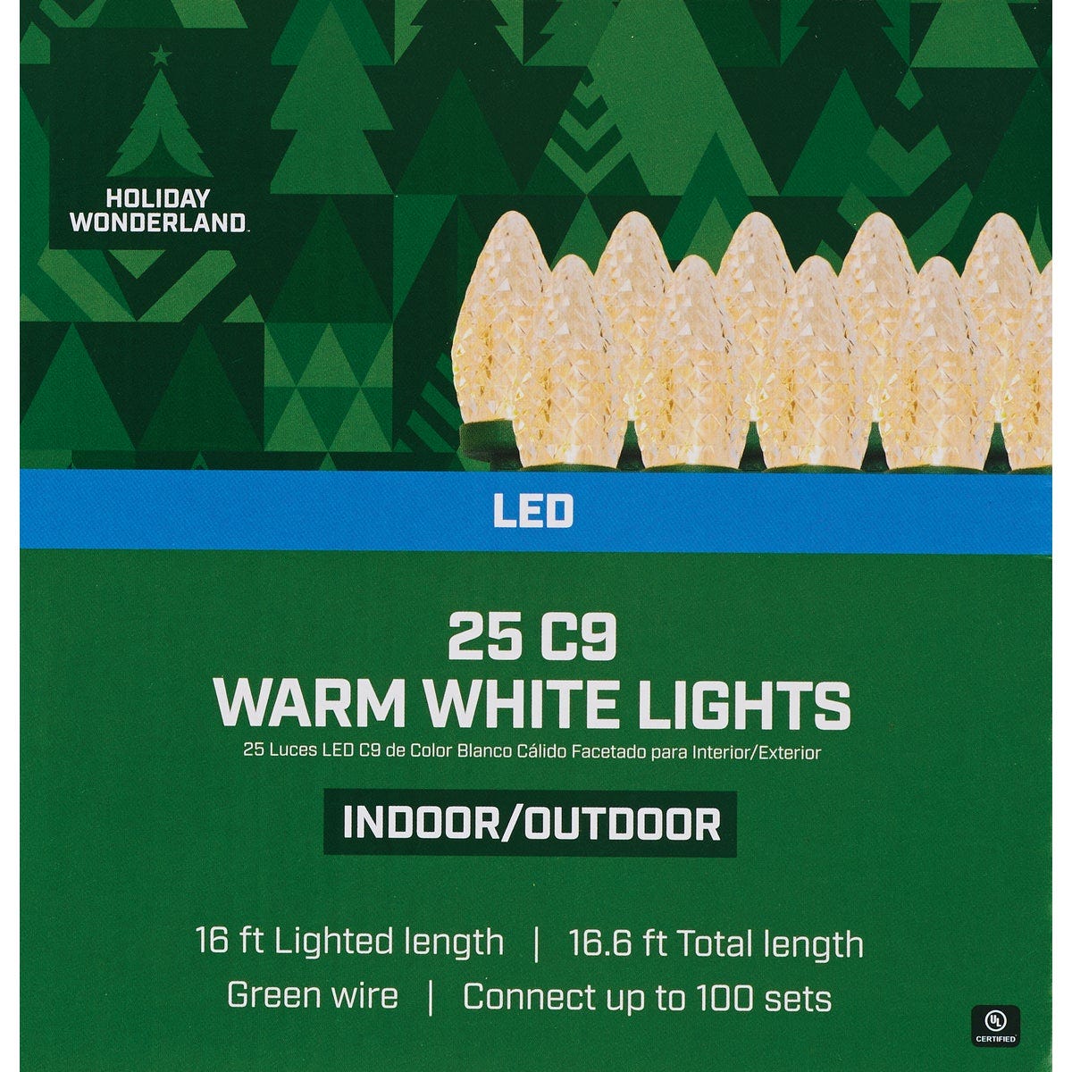 Home Impressions White 25-Bulb C9 LED Light Set