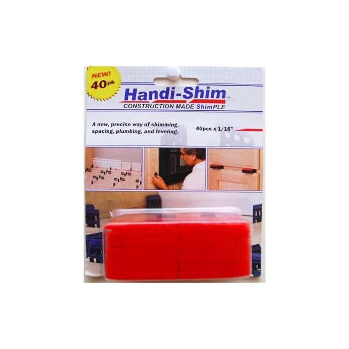 Handi-Shim 1/16 In. Red Construction Shims (40-Ct.) Handi-Shim 1/16 In. Red Construction Shims (40-Ct.)