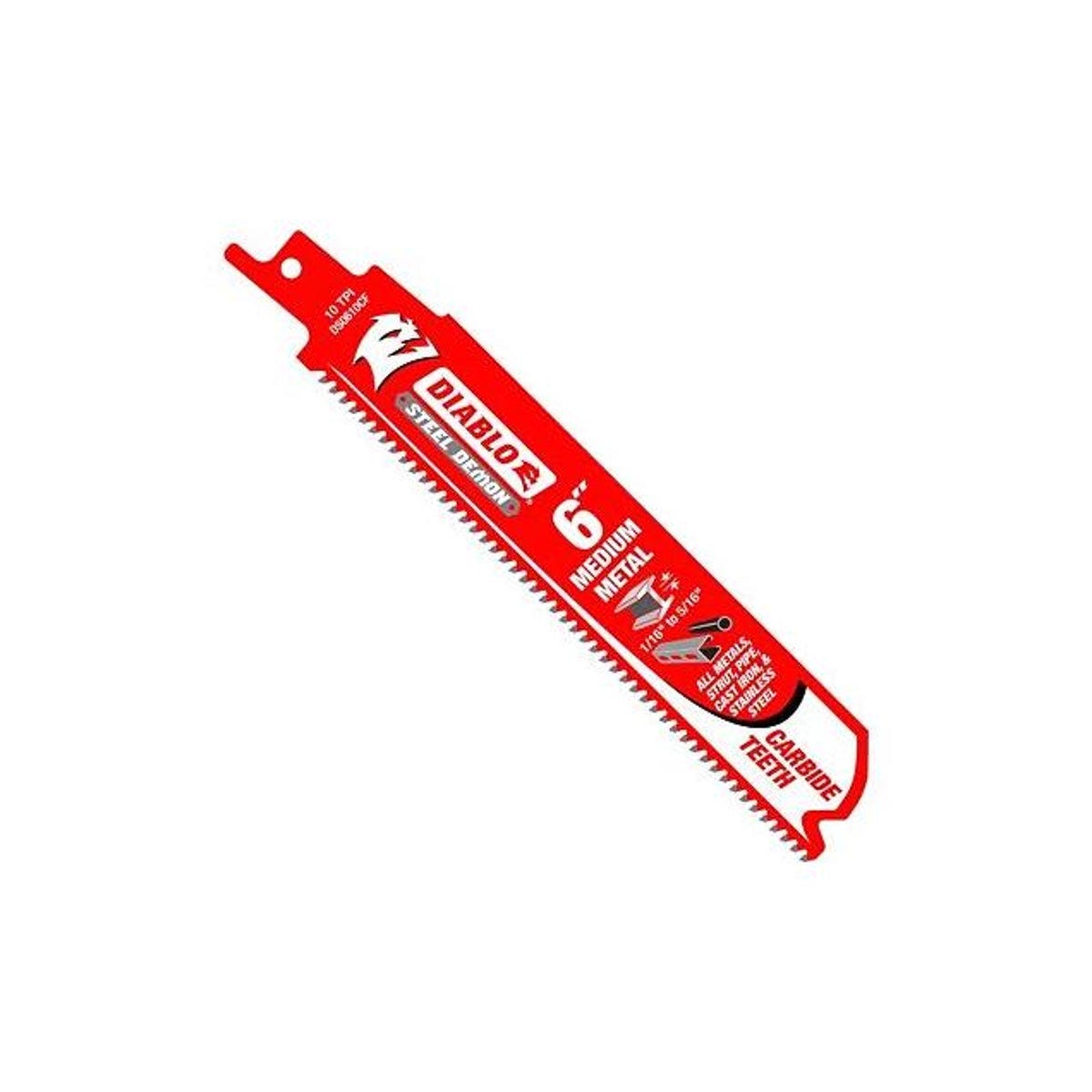 Diablo Steel Demon 6 In. 10 TPI Reciprocating Saw Blade (10-Pack)