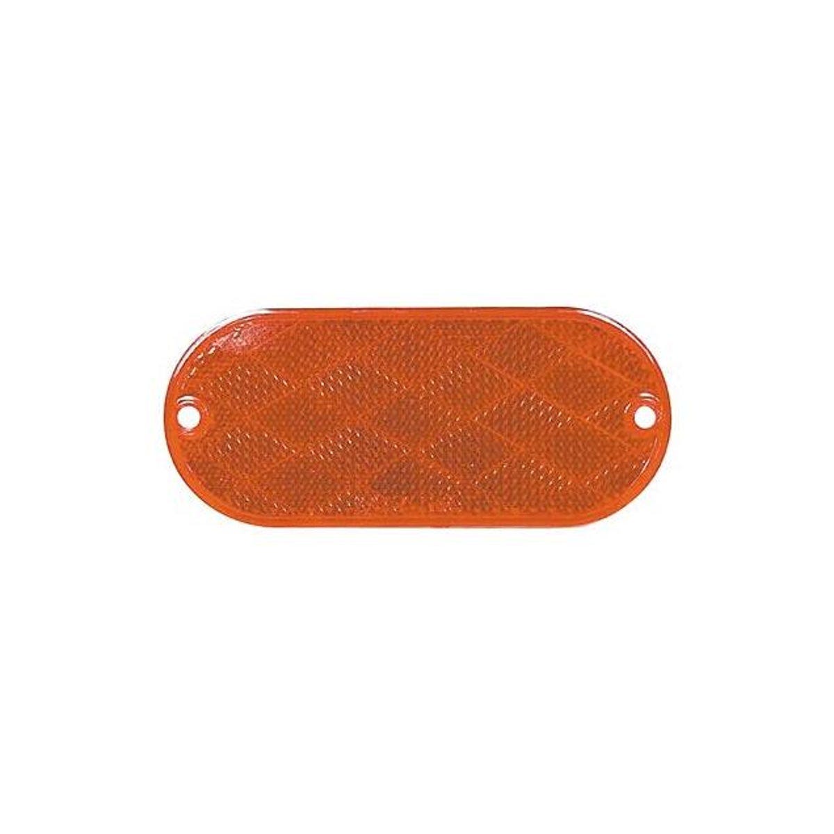 Uriah 4-3/8 In. x 1-7/8 In. Amber Oval Self-Adhesive Trailer Reflector