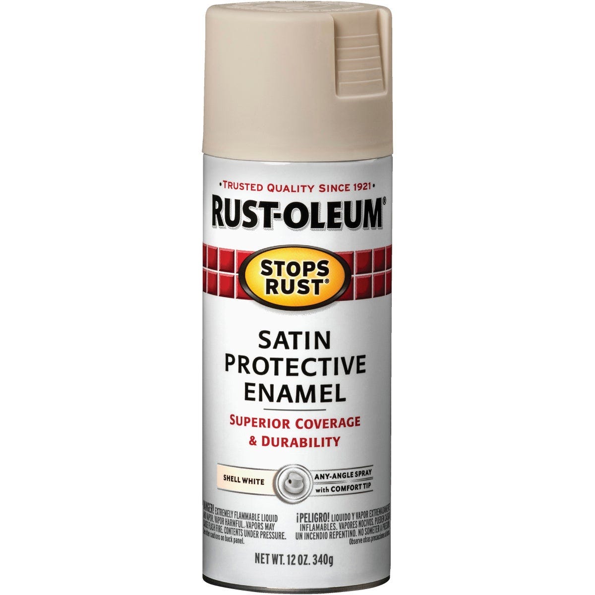 Rust-Oleum Stops Rust Decor 12 Oz. Satin Spray Paint, Shell White - photo 2
