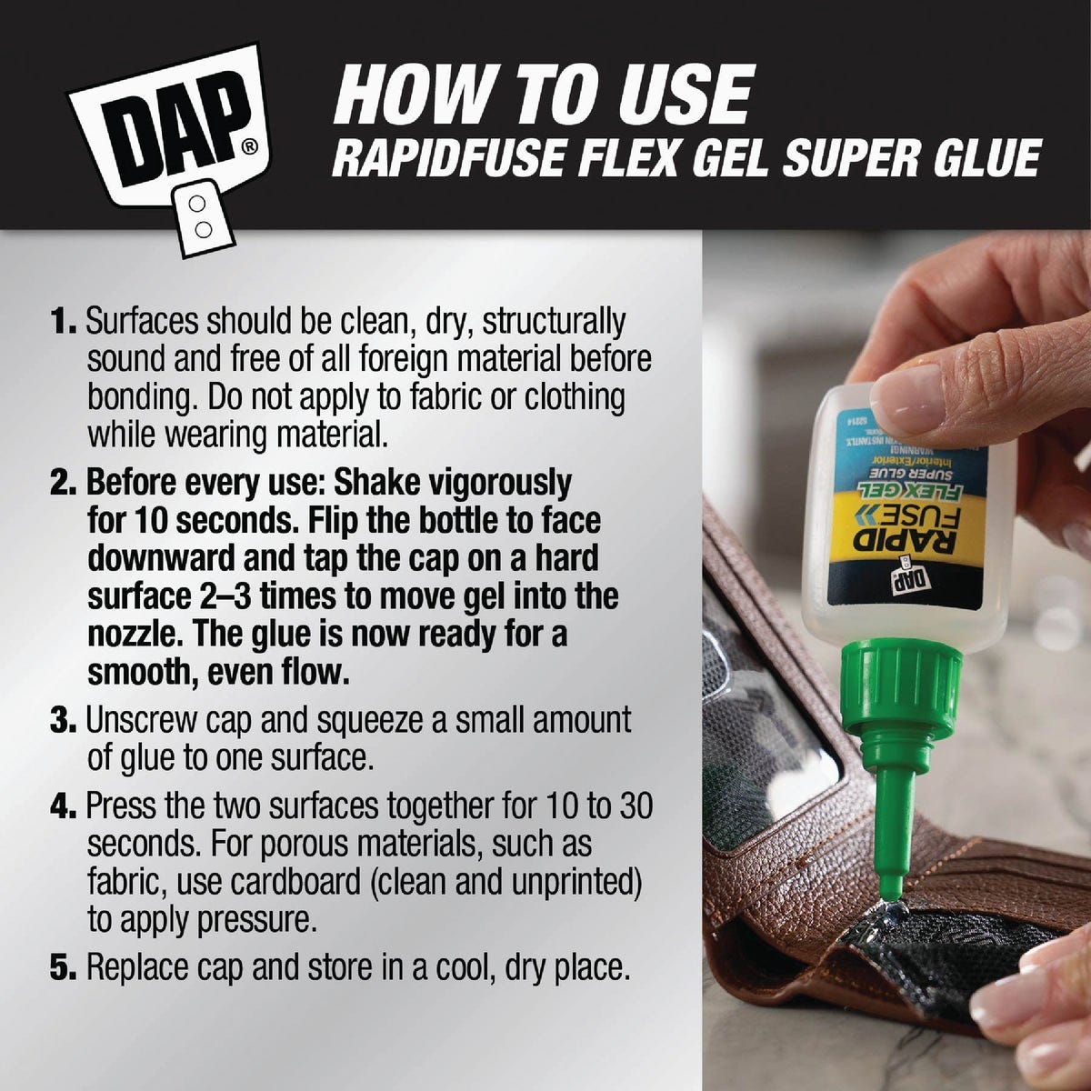 DAP RapidFuse Flex Gel Super Glue - photo 6
