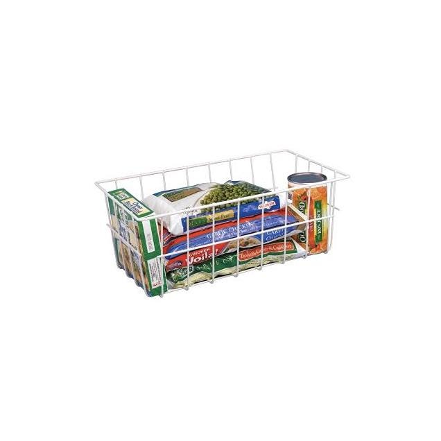 Grayline 5.5 x 14.75 x 8.5 In. White Steel Storage Basket Grayline 5.5 x 14.75 x 8.5 In. White Steel Storage Basket