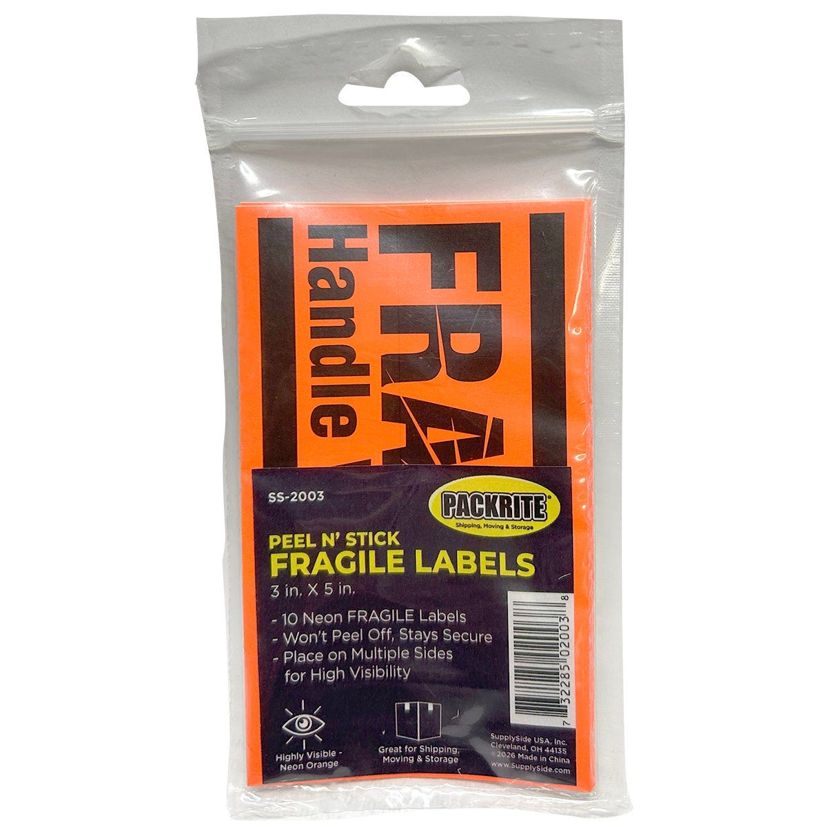 PackRite 10-Ct. 3 In. x 5 In. Fragile Stickers PackRite 10-Ct. 3 In. x 5 In. Fragile Stickers