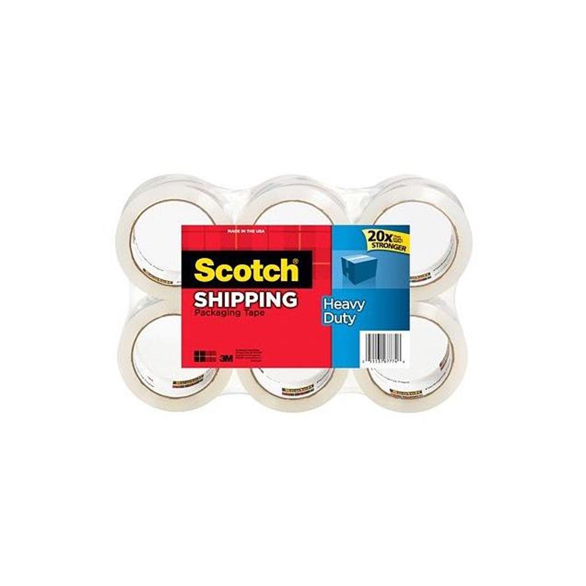 Scotch 1.88 Yd. x 54.6 Yd. Shipping Packaging Tape (6-Pack) Scotch 1.88 Yd. x 54.6 Yd. Shipping Packaging Tape (6-Pack)