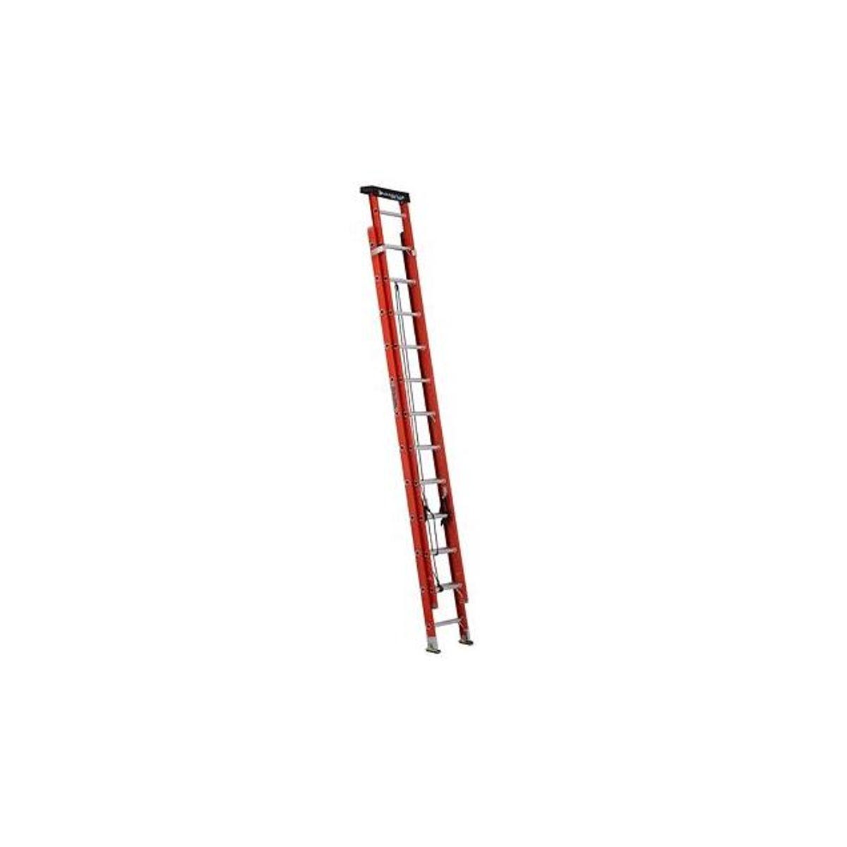 Louisville 24 Ft. ProTop Fiberglass Extension Ladder with 300 Lb. Load Capacity Type 1A Duty Rating