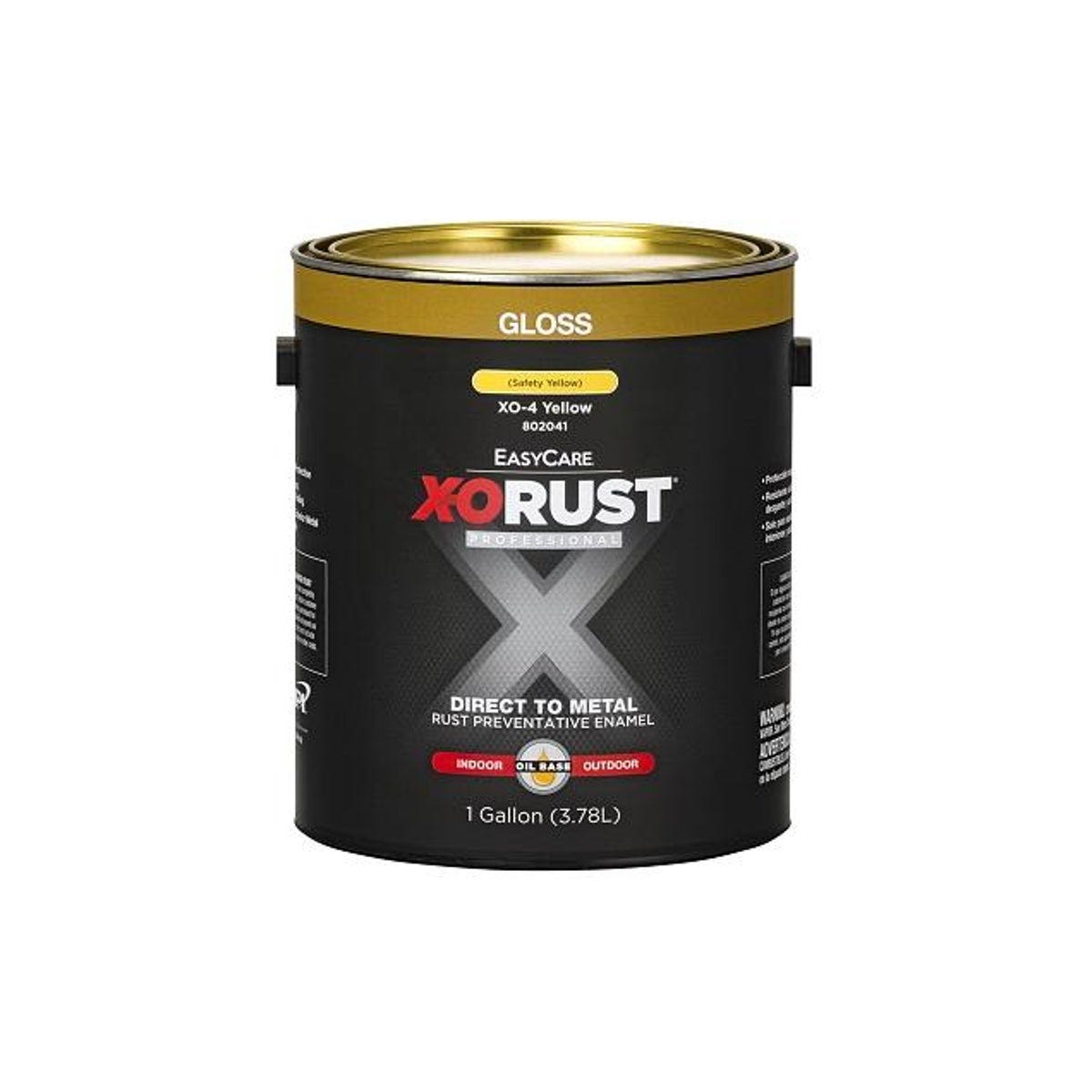EasyCare X-O Rust Premium 1 Gal. Safety Yellow Anti-Rust Oil-Base Paint