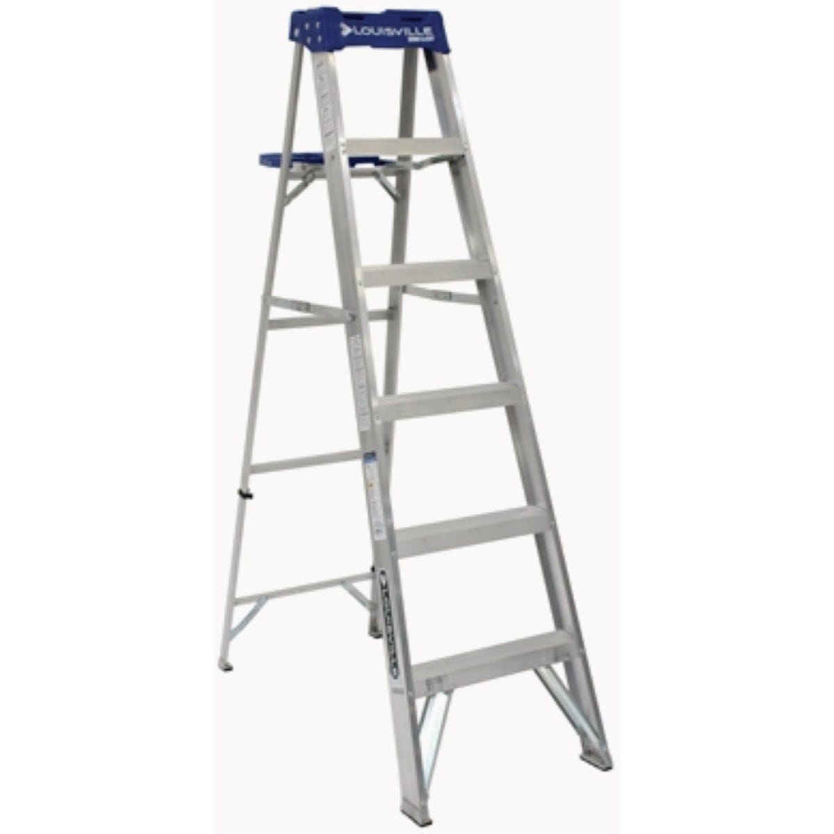Louisville Ladder 6' Aluminum Step Ladder, Type I, 250 Lb. Louisville Ladder 6' Aluminum Step Ladder, Type I, 250 Lb.