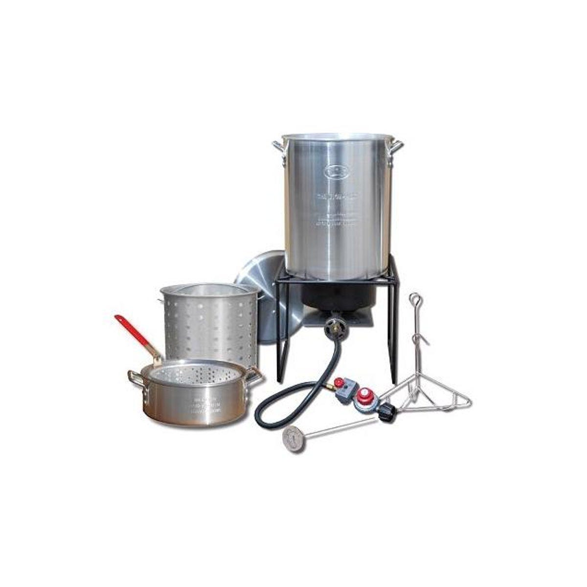 King Kooker 29 Qt. Aluminum Turkey/Fish Outdoor Fryer Boiling Package