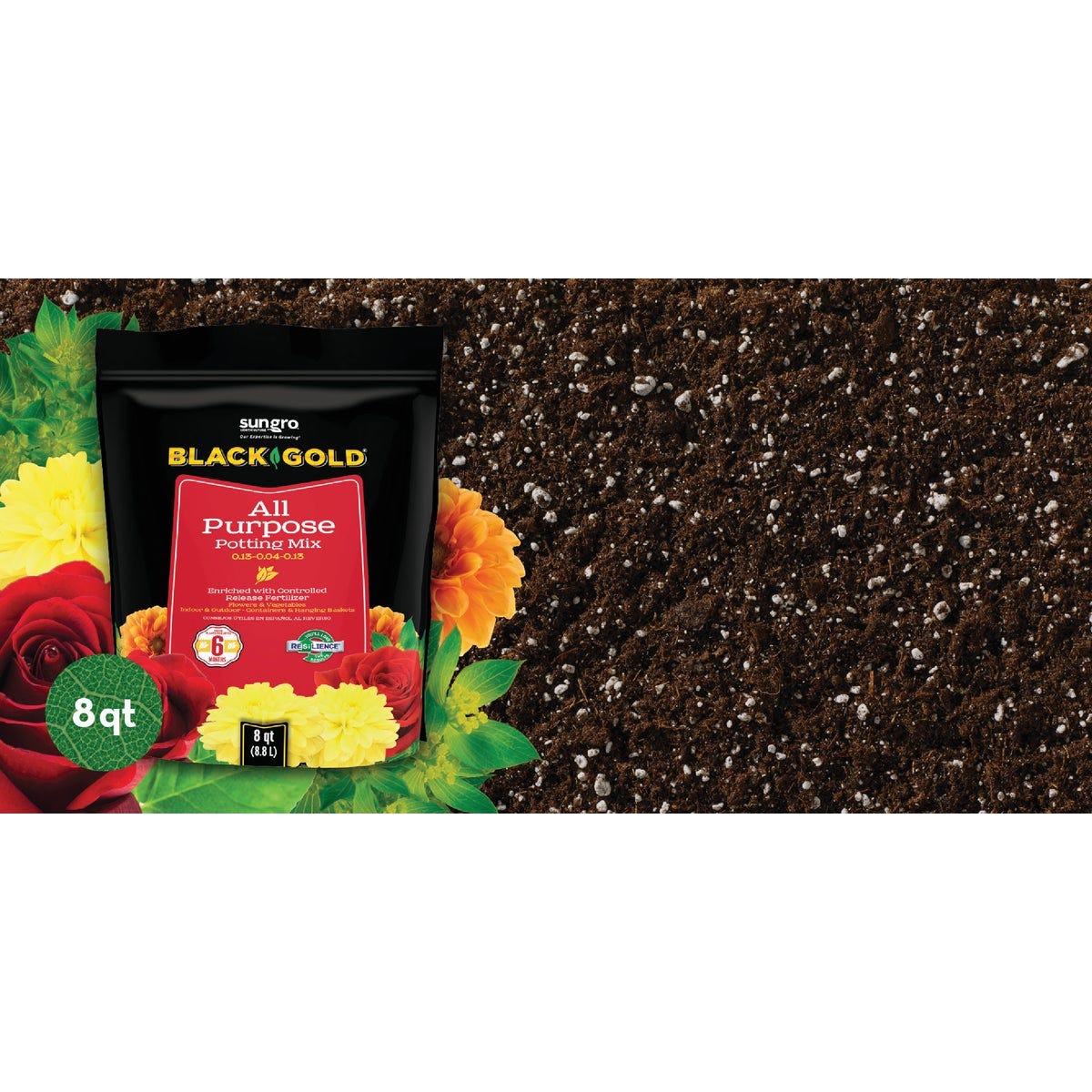 Black Gold 8 Qt. 6 Lb. All Purpose Potting Soil Mix - photo 5 Black Gold 8 Qt. 6 Lb. All Purpose Potting Soil Mix - photo 5