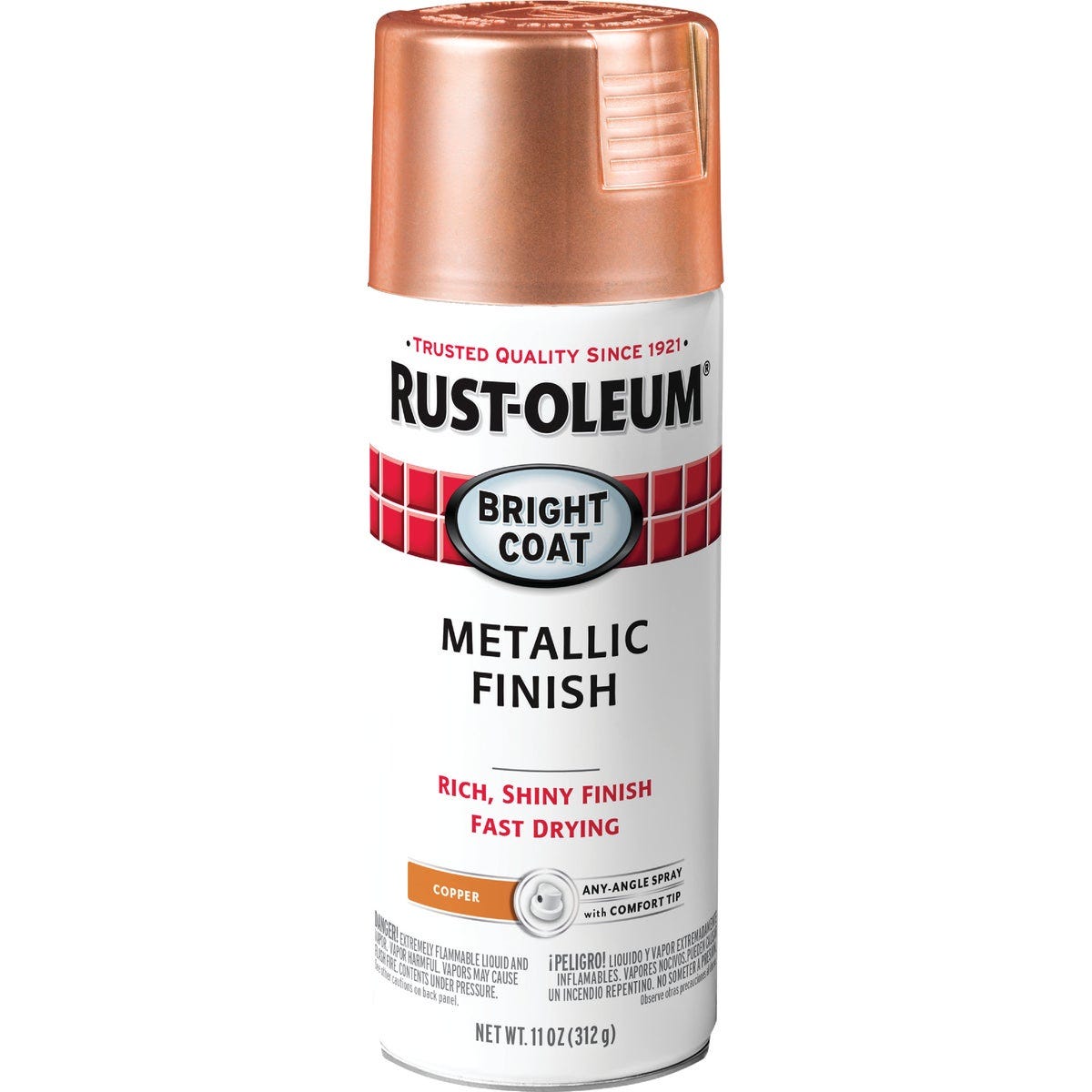 Rust-Oleum Stops Rust 11 Oz. Bright Coat Metallic Spray Paint, Copper - photo 2