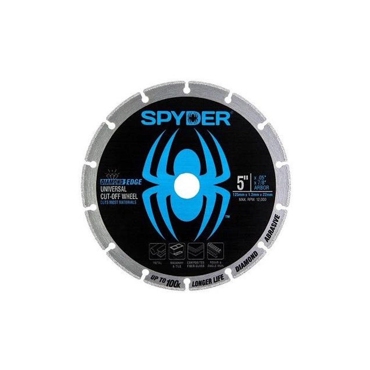 Spyder Diamond Edge 5 In. x 7/8 In. Abrasive Cut-Off Wheel