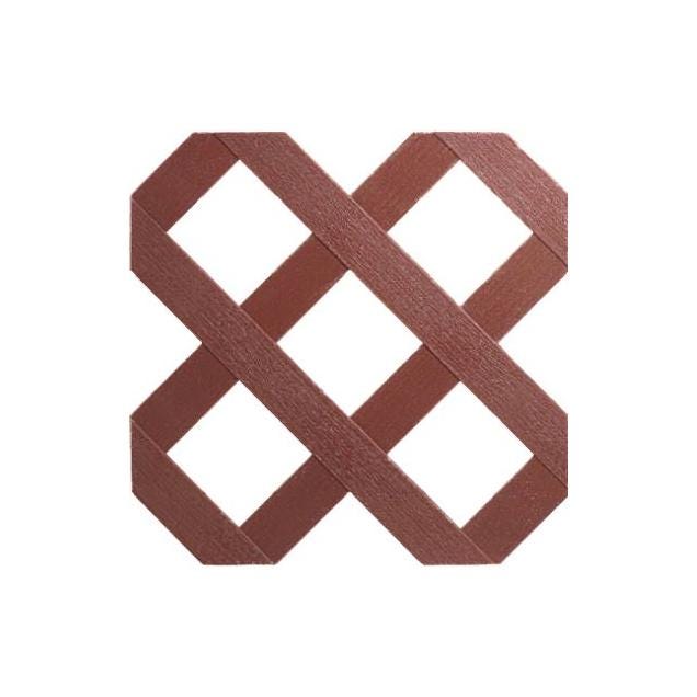 Grid Axcents 4 Ft. x 8 Ft. Adobe Lattice Panel