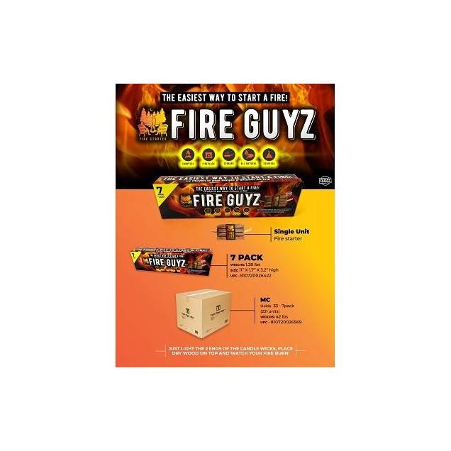 Fire Guyz Premium Fire Starters (7-Pack)