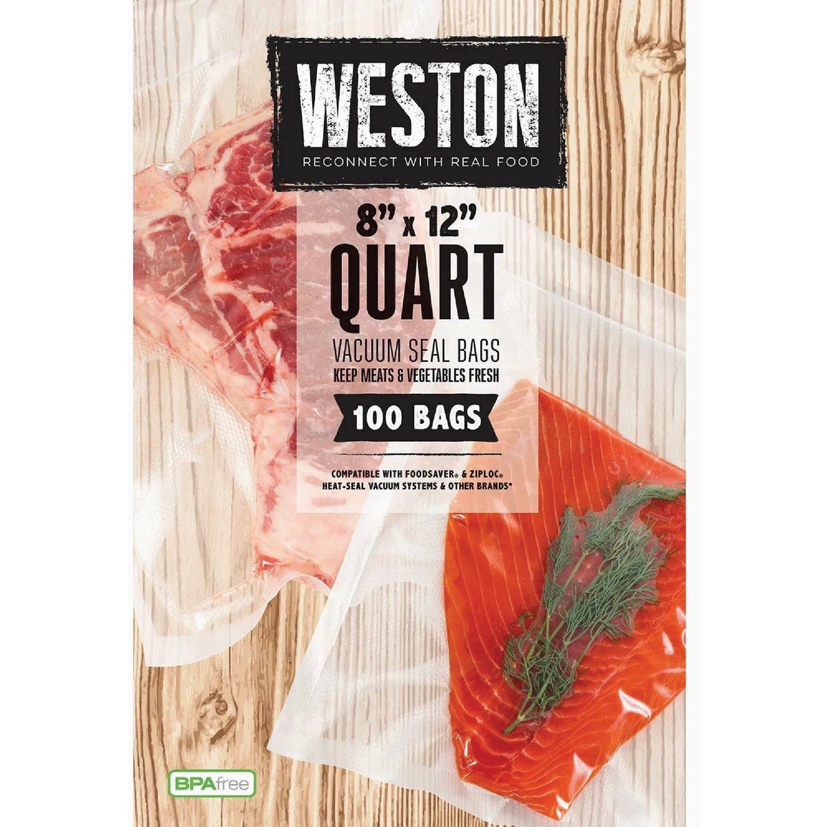 Weston 8 In. x 12 In. Pre-Cut Vacuum Sealer Bags (100-Count) - photo 2 Weston 8 In. x 12 In. Pre-Cut Vacuum Sealer Bags (100-Count) - photo 2