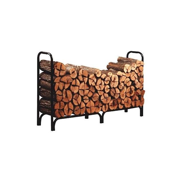 Panacea Products 8 Ft. Black Steel Deluxe Log Rack Panacea Products 8 Ft. Black Steel Deluxe Log Rack