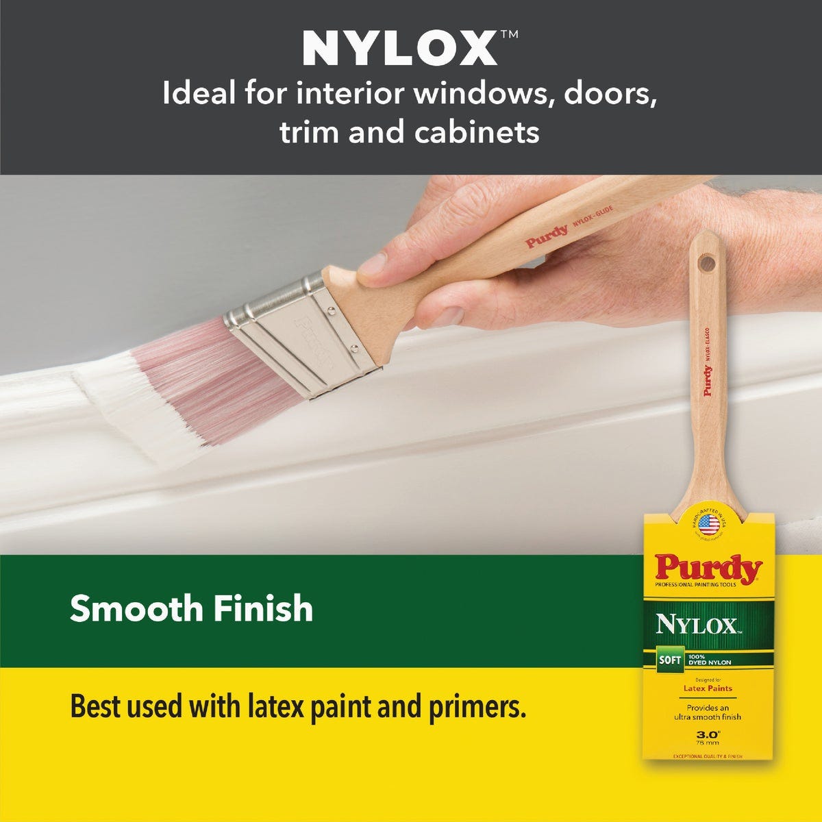 Purdy Nylox Dale 1-1/2 In. Angular Trim Soft Paint Brush - photo 4
