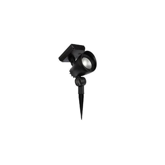 Moonrays 55 Lumens Black Plastic Solar LED Spotlight