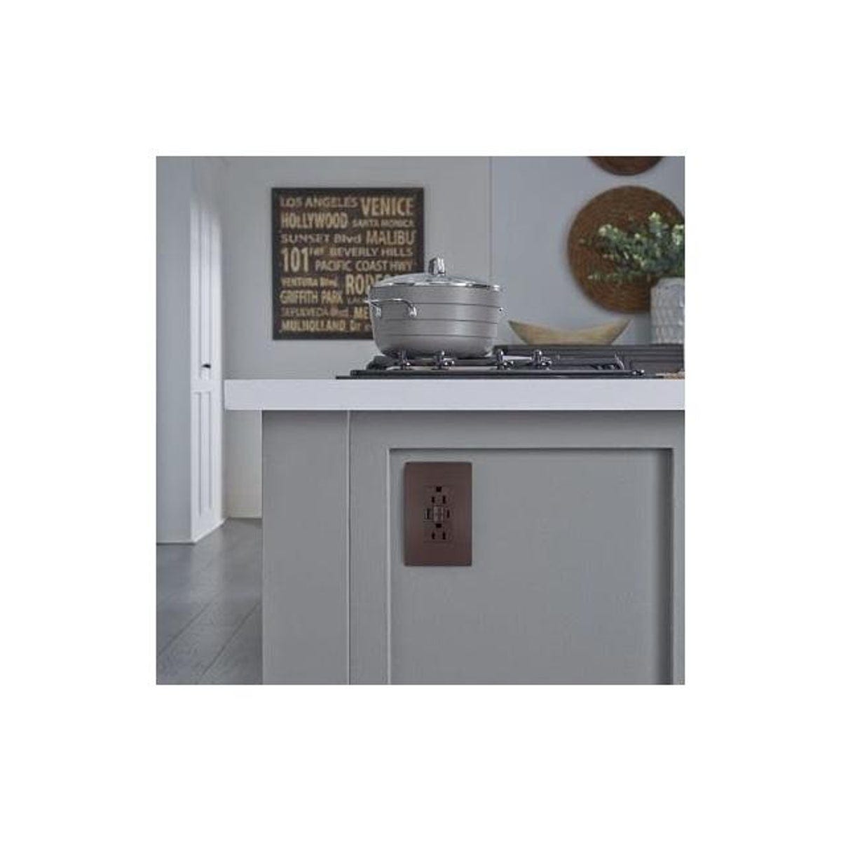 Legrand Pass & Seymour Radiant 15A Dark Bronze Tamper-Resistant Self-Test GFCI USB Type-A/C Outlet - photo 4