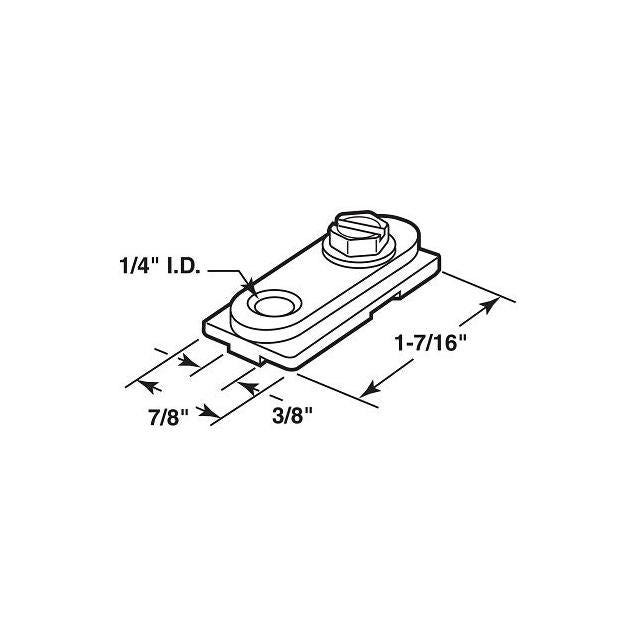 Prime-Line 2-Pack Bi-Fold Closet Door Pivot Bracket - photo 2 Prime-Line 2-Pack Bi-Fold Closet Door Pivot Bracket - photo 2