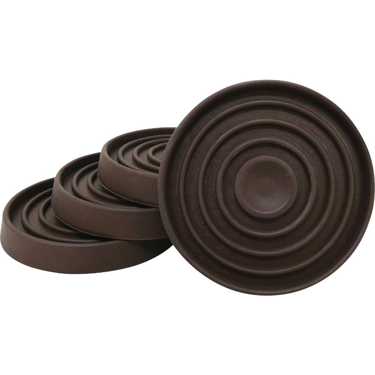 Super Sliders 1-3/4 In. Brown Round Furniture Leg Cup (4-Pack) - photo 2