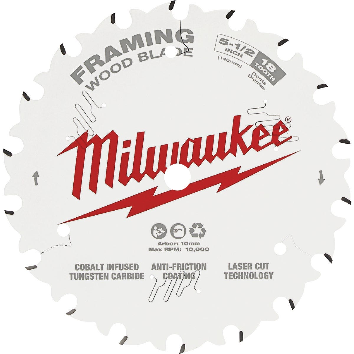 Milwaukee 5-1/2 In. 18-Tooth Framing Circular Saw Blade - photo 3