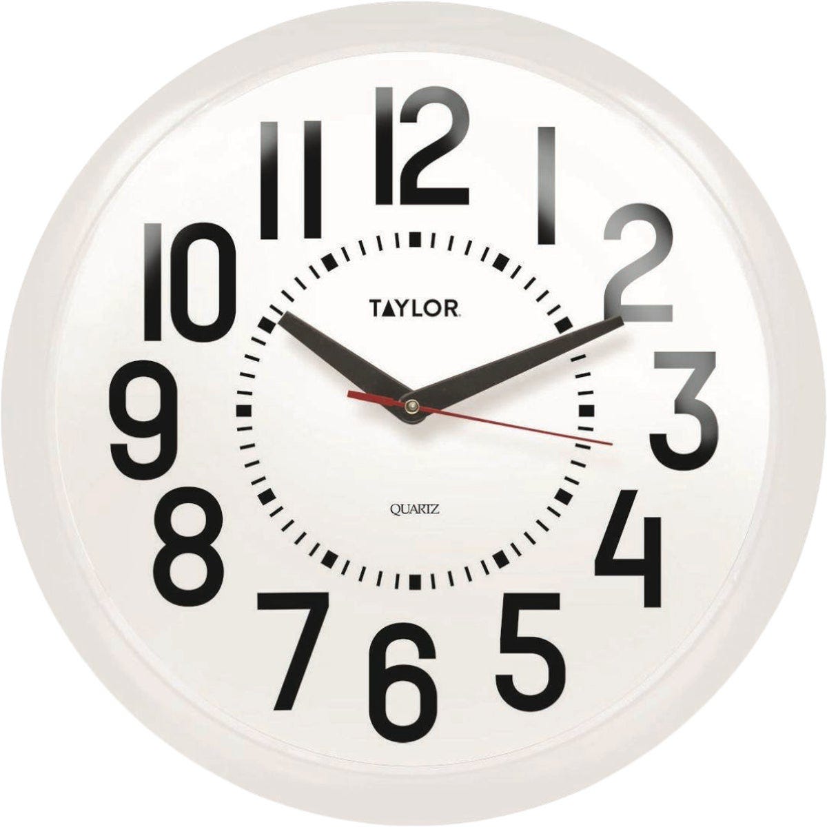 Taylor Big & Bold 13.25 In. Indoor/Outdoor Round Dial Clock with White Bezel - photo 2 Taylor Big & Bold 13.25 In. Indoor/Outdoor Round Dial Clock with White Bezel - photo 2