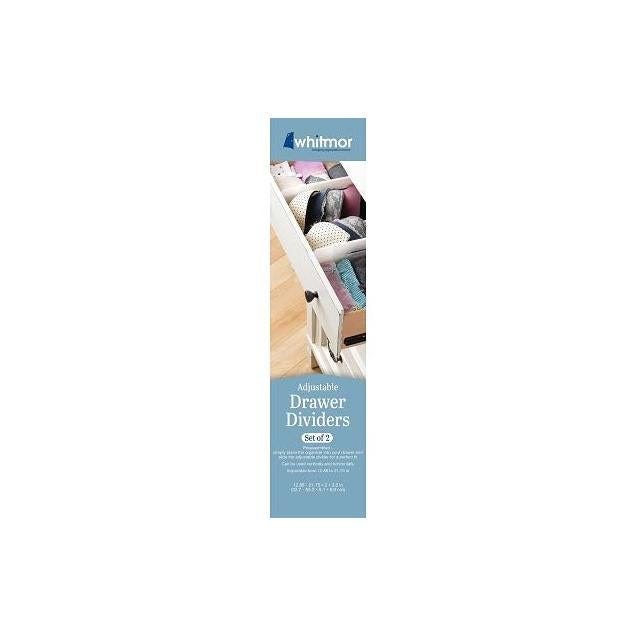Whitmor Adjustable Drawer Dividers (2-Pack) - photo 2 Whitmor Adjustable Drawer Dividers (2-Pack) - photo 2