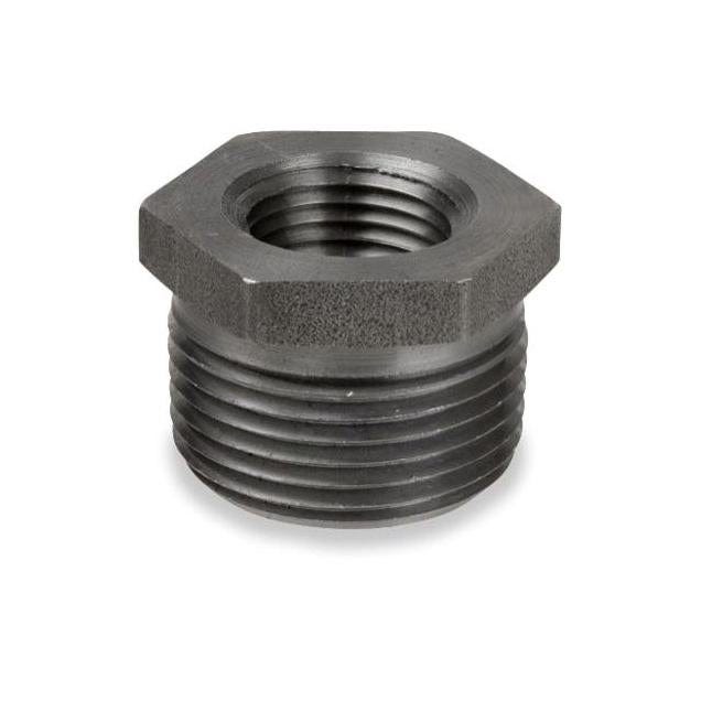 ASC 4 In. x 2 Hexagon Black Iron Bushing