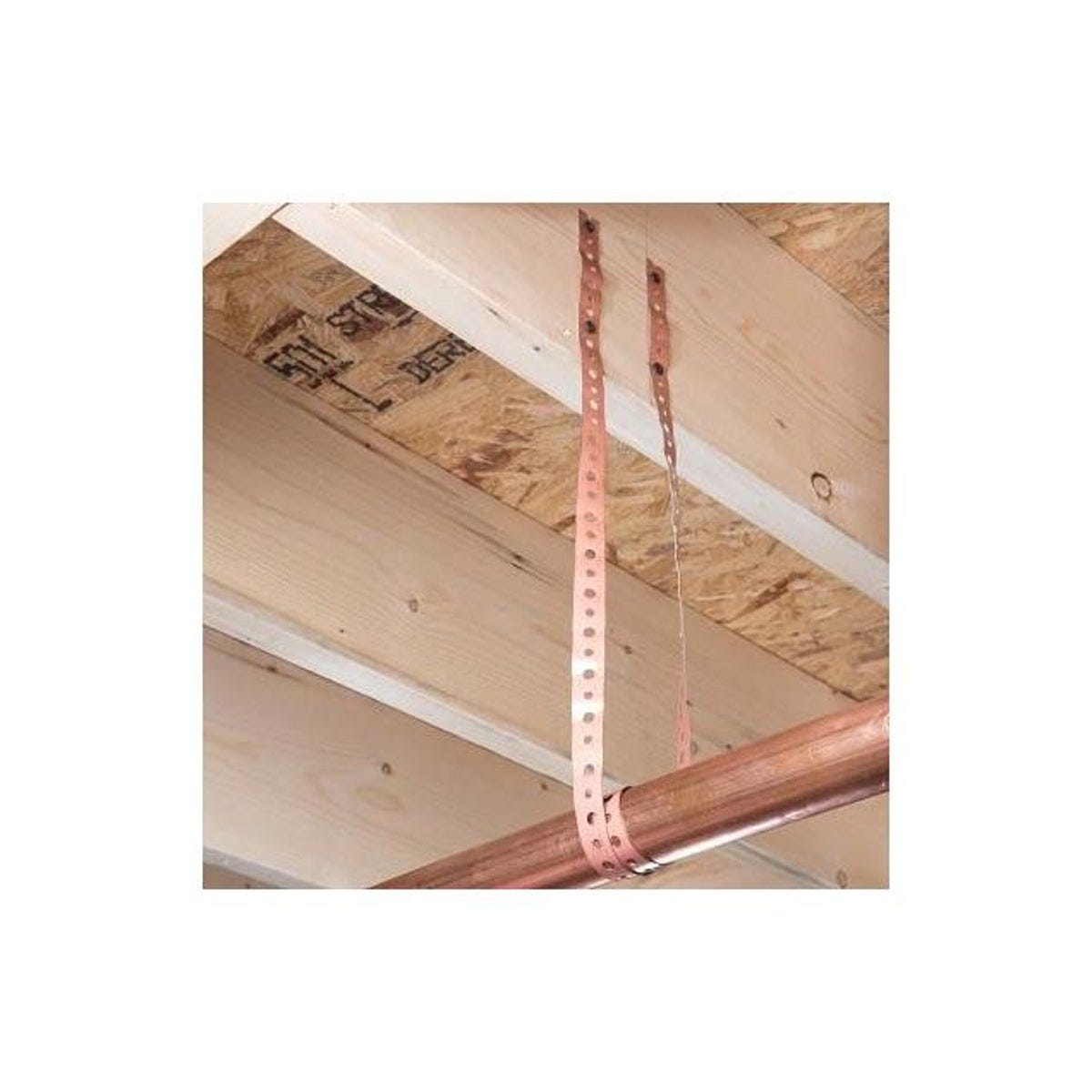 Oatey 3/4 In. x 10 Ft. Copper-Plated Steel Hanger Strap - photo 3