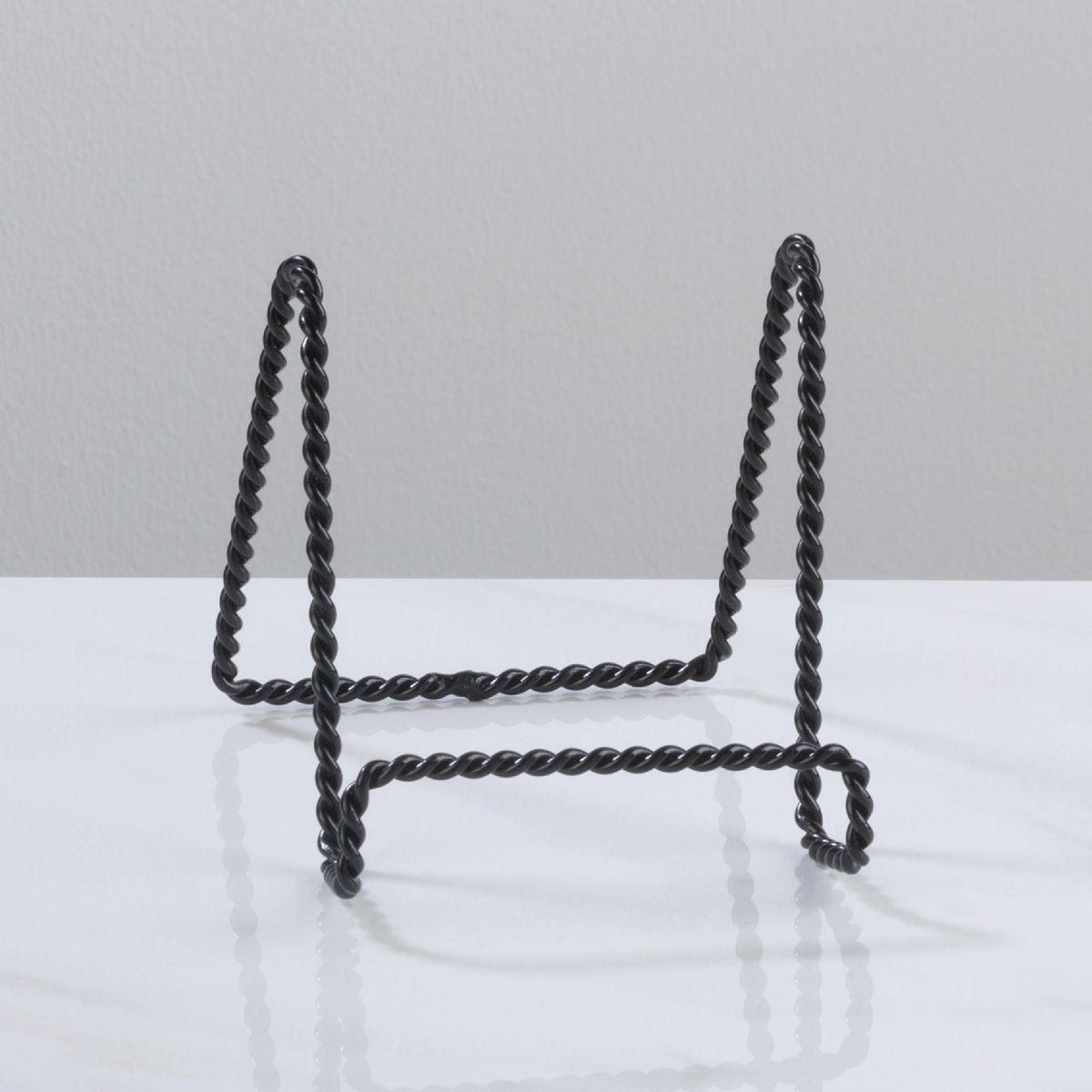 Tripar 4 In. Black Twisted Wire Plate Stand - photo 3