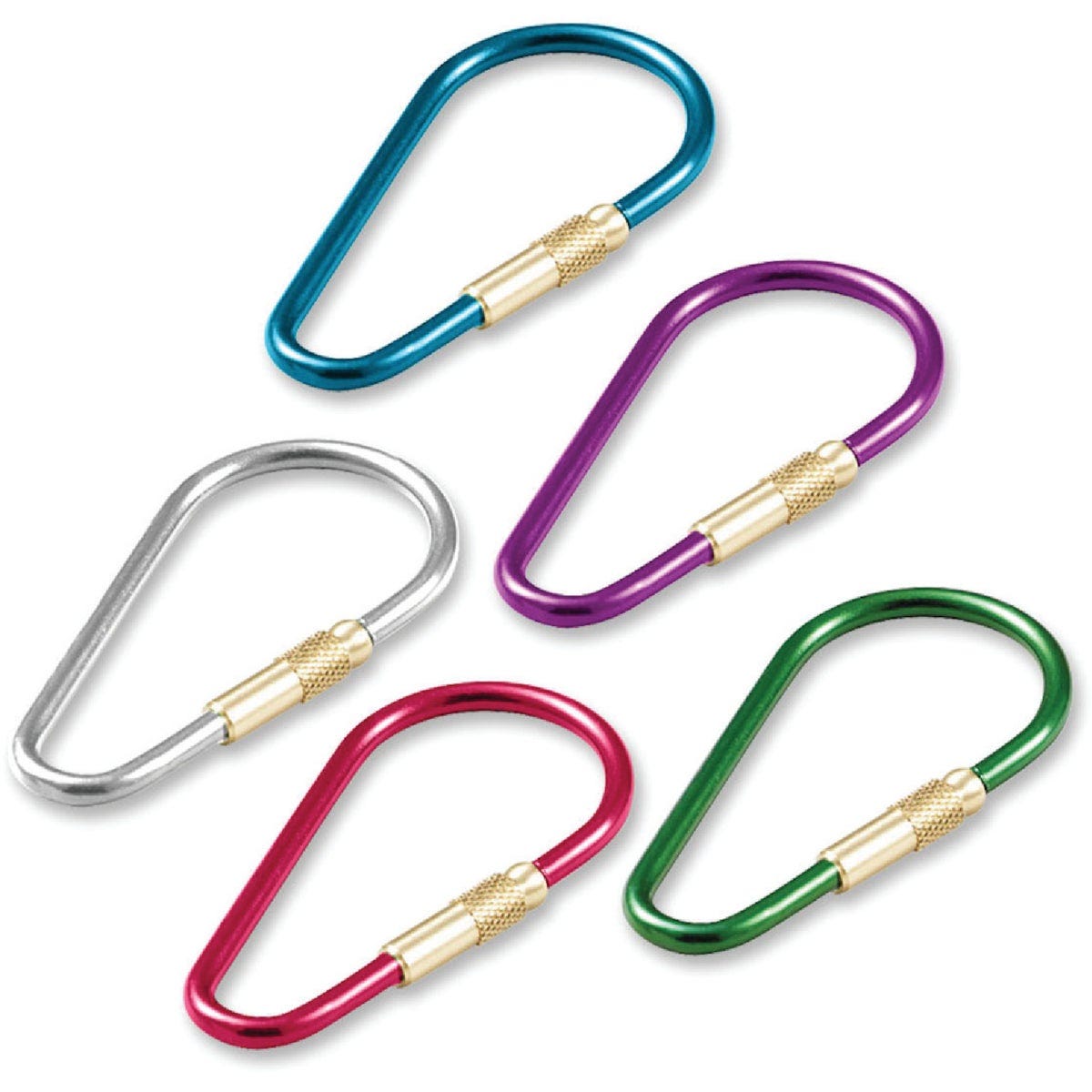 Lucky Line Assorted Colors C-Clip Key Ring Compact (200 per Jar) - photo 2