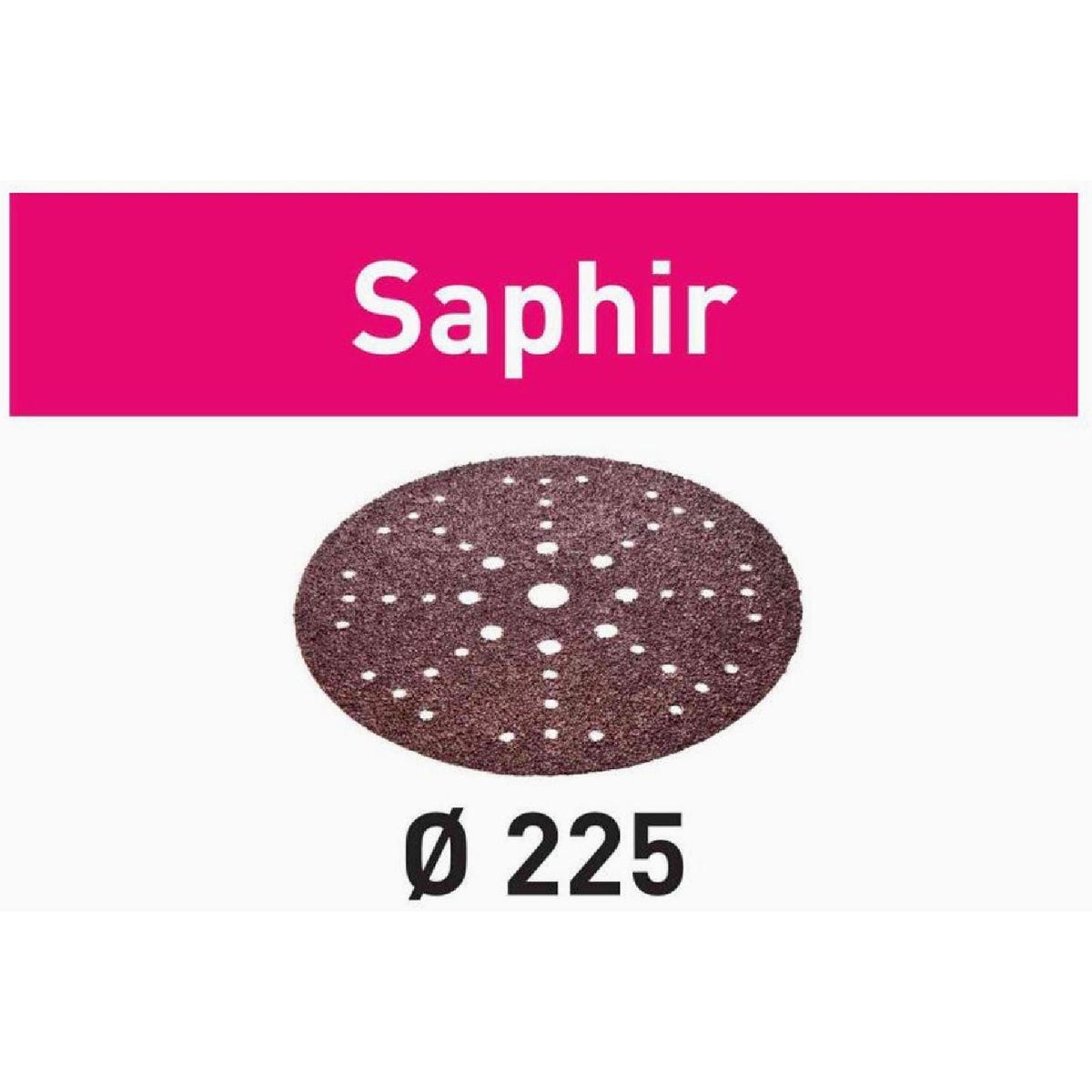 FestoolSTF D225/48 P24 SA/25 Saphir Vented Sanding Disc (25-Pack)-