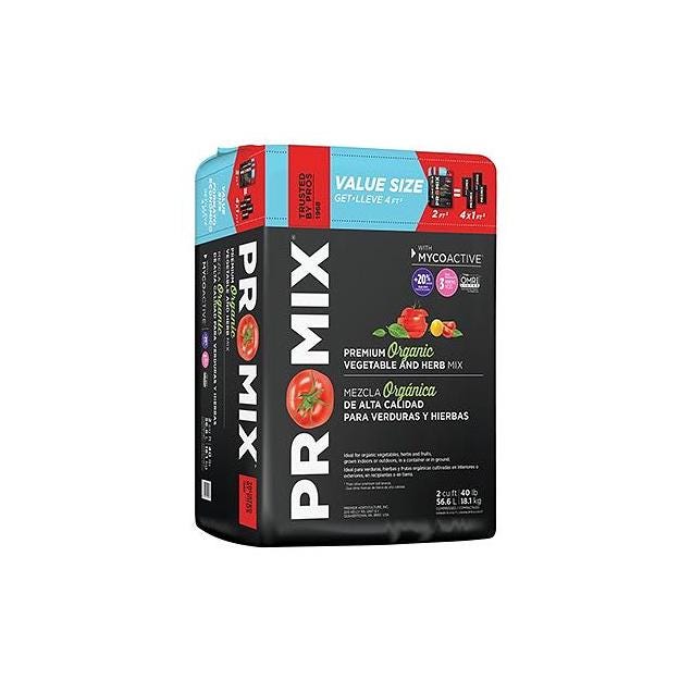 Pro-Mix 2 Cu. Ft. Ultimate Organic Vegetable & Herb Mix Soil, Compressed Bale