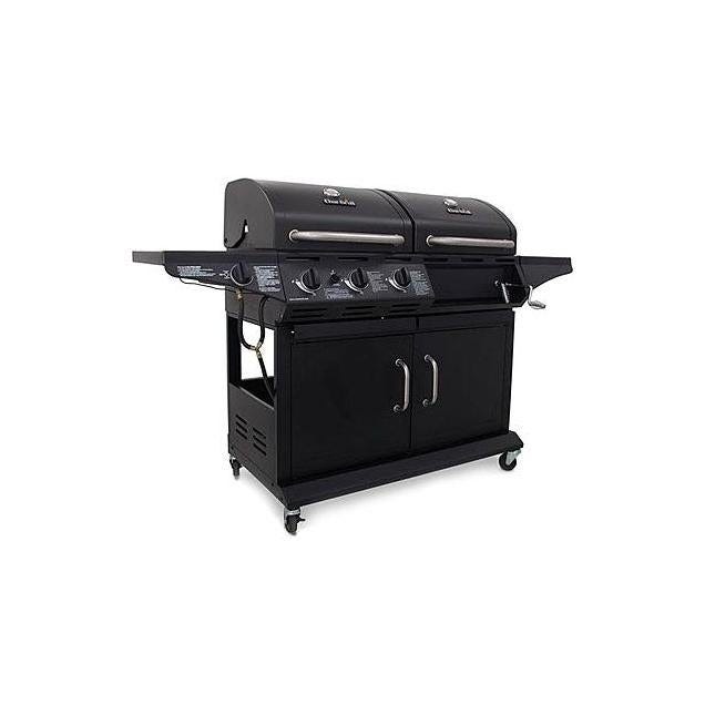 Char-Broil Combination Charcoal/Gas Grill + Side Burner, 36,000 BTU