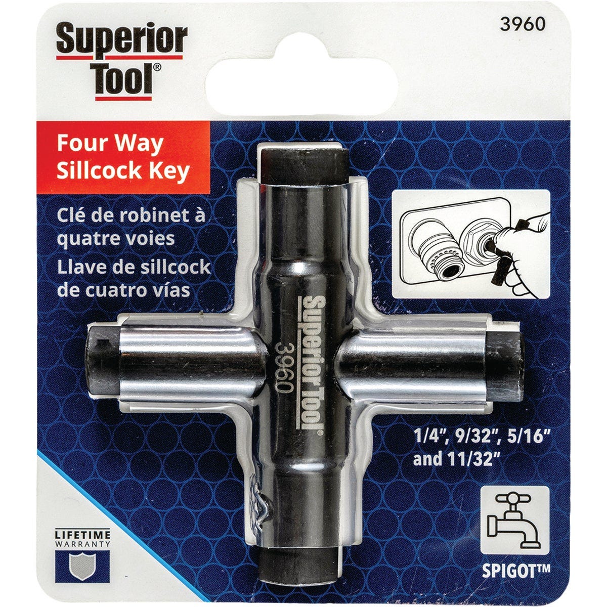 Superior Tool 4-Way Sillcock Faucet Key - photo 2 Superior Tool 4-Way Sillcock Faucet Key - photo 2