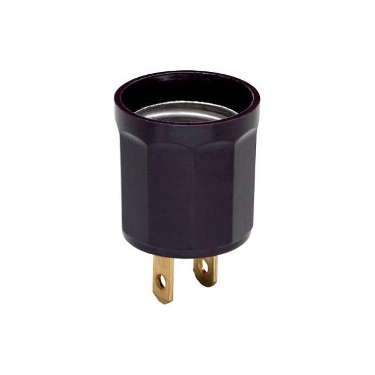 Legrand Pass & Seymour 660W Brown Outlet To Lampholder Adapter